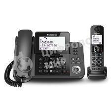 Телефон беспроводной (DECT) Panasonic KX-TGF310RUM, серый металлик