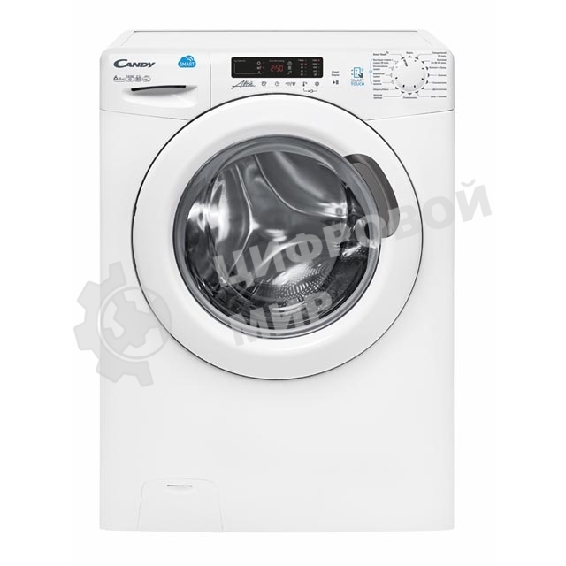 Стирально-сушильная машина Candy CSW4 365D/2-07 белый загр.фронтальная макс.:6кг 1300 об/мин класс: В