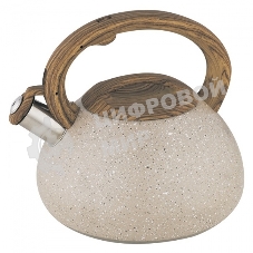 Чайник для плиты ALPENKOK AK-522 нерж.сталь со свистком 3,0л индукционное дно (12)