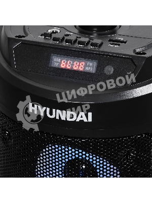 Минисистема Hyundai H-MC150 черный 50Вт/FM/USB/BT/SD/MMC