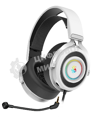 Гарнитура Bloody G535 белый/серебристый, проводная, подсветка