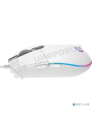 Мышь проводная Logitech G102 LIGHTSYNC белый, 8000 dpi, USB, кнопки - 6