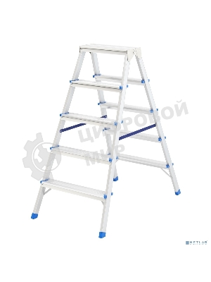 Стремянка двусторонняя Сибртех 5ст., алюминиевая