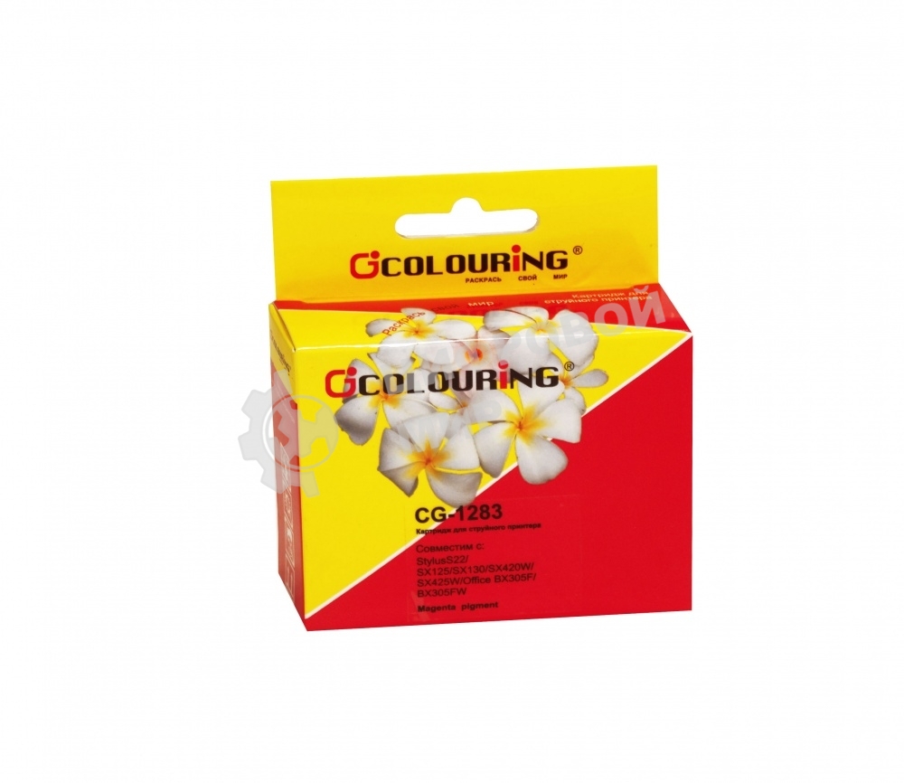 Картридж струйный Colouring CG-1283 Magenta пигмент для Epson S22/SX125/SX130/SX420W/SX425W/Office BX305F/BX305FW