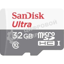 Флеш карта microSD 32Gb SanDisk microSDHC Class 10 Ultra UHS-I 100MB/s