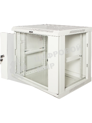 Шкаф настенный серии Pro, 15U 600x600, стеклянная дверь