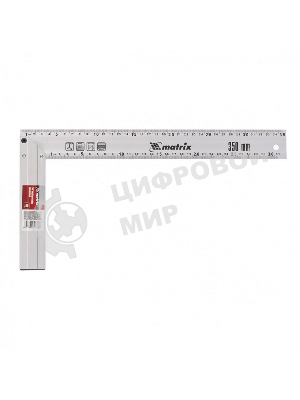 Угольник Matrix, 350 мм, алюминиевый, литой