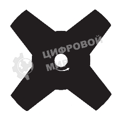 Нож для триммера 230х25,4, 4 лезвия Kronwerk