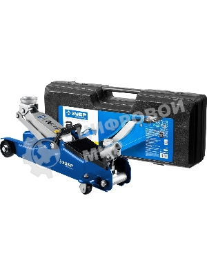 Домкрат Зубр 43056-2-Kгидравлический подкатной t35 2т 85-330мм в кейсе профессионал