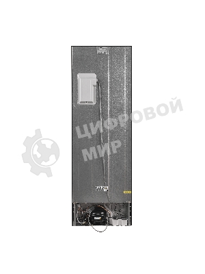 Холодильник Maunfeld MFF185NFSB10 черная нержавеющая сталь двухкамерный инвертор 240/100л морозилка снизу, No Frost