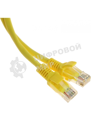 Патч-корд UTP Cablexpert PP12-7.5M/Y cat.5e, 7.5м, литой, многожильный, желтый