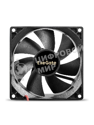 Вентилятор 12В DC ExeGate EX09225H2P (92x92x25 мм, Hydraulic bearing (гидродинамический), 2pin, 2100RPM, 25dBA)