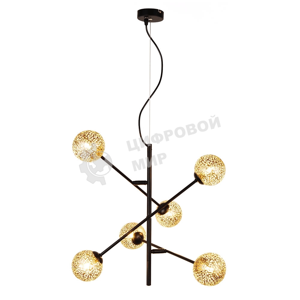 Светильник подвесной HIPER H819-0 6G96Вт BLACK/GOLD