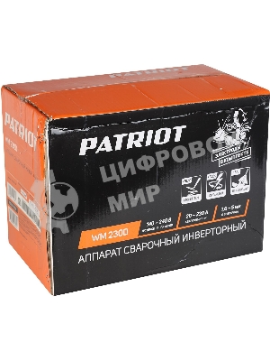 Сварочный аппарат Patriot WM230D инвертор ММА 10.7кВт