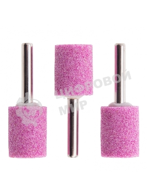 Шарошка абразивная Matrix, цилиндр, 19 x 25 мм, хвостовик 6 мм, F46, 3шт.