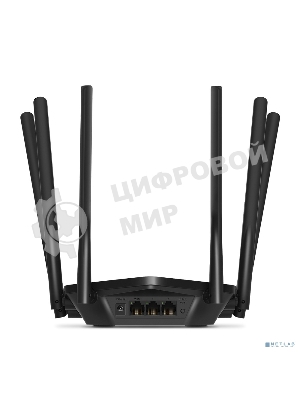 Роутер Mercusys AC1900 Wireless AC Gigabit Router, 600 Mbps at 2.4 GHz + 1300 Mbps at 5 GHz, 6×5dBi Fixed External Antennas with Beamforming, 2× G LAN Ports, 1× G WAN Port, Access Point Mode, 3X3 MU-MIMO, Parental Controls, Guest Network, Smart Connect