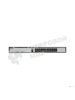 Коммутатор неуправляемый PoE ORIGO OS1226P/285W/A1A 24x100Base-TX PoE+, 2x1000Base-T, PoE-бюджет 285 Вт, корпус металл