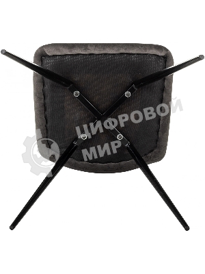 Стул для дома Бюрократ CH-K1 т.серый Holland 18 металл черный на ножках