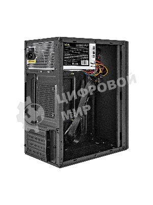 Компьютерный корпус Minitower ExeGate BAA-308UC-UNS400 (mATX, БП UNS400 с вент. 12см, 1хUSB/1хUSB 3.0/1хTypeC, HD Audio, черный)