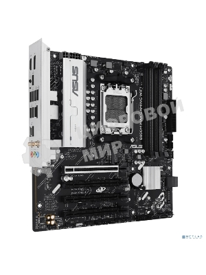 Материнская плата ASUS B850M MAX GAMING WIFI, AM5, AMD B850, 4xDDR5, 4xSATA, 3xM.2, 1xPCIe 5.0 x16, 1xPCIe 4.0 x4, 1xPCIe 3.0 x1, 1xDP, 1xHDMI, 1x1Gb LAN, Wi-Fi 6, Bluetooth 5.4, 1xUSB-C 10Gbps, 2xUSB-A 10Gbps, 2xUSB-A 5Gbps, 5xUSB-A 2.0, 3x3.5 мм, 7.1, mATX
