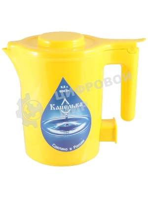 Чайник электрический Капелька, желтый