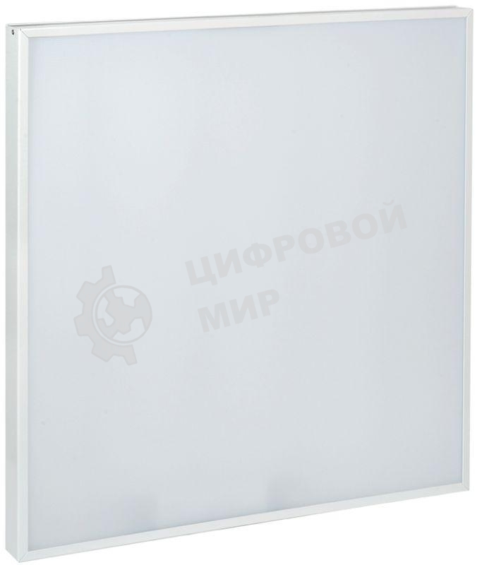 Светильник светодиодный ДВО IEK LDVO0-6575-40-4000-K01 6575 595х595х20мм 40Вт 4000К равномерная засветка опал аналог люм.свет. 4х18 накладных или в потолок Армстронг