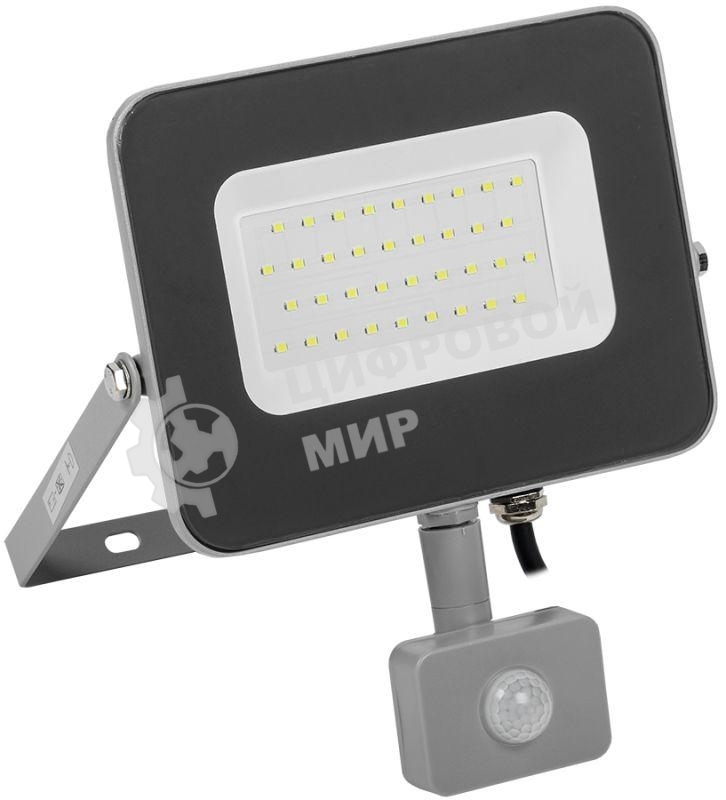 Прожектор IEK LPDO702-30-K03 СДО 07-30Д светодиодный серый с ДД IP44 IEK