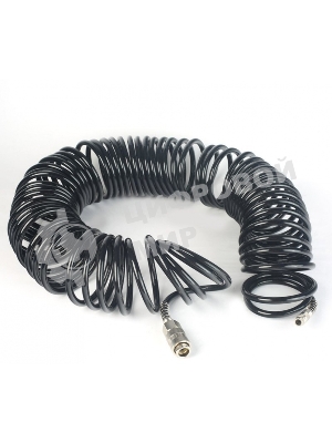 Шланг спиральный для пневмоинструмента PATRIOT PU 206x8мм полиамид быстросъем.