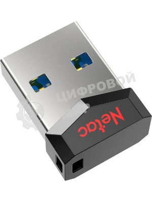 Флешка USB Netac UM81 (NT03UM81N-016G-20BK), 16Gb, USB 2.0, R/W 30/10, черный/красный