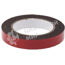 Лента клейкая Matrix на вспененной основе усиленная, двусторонняя, черная, 19 мм х 5 м