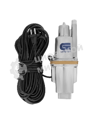 Вибрационный насос Сибртех СВН30025 верхний забор 300 Вт напор 75 м 1200 л/ч кабель 25 м