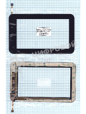 Сенсорное стекло (тачскрин) TOPSUN C0010 B1, черное