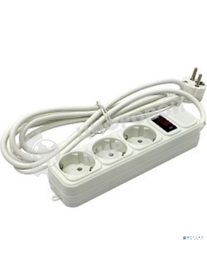 Сетевой фильтр ExeGate EX221184RUS SP-3-5W (3 розетки, 5 м, евровилка, белый)