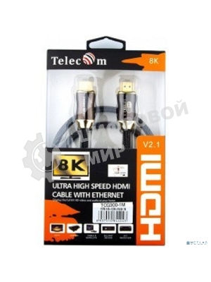 Кабель HDMI-HDMI 1M V2.1 TCG300-1M TELECOM