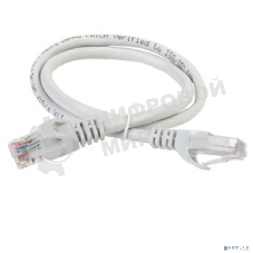 Коммутационный шнур ITK PC01-C5EU-02M (патч-корд), кат.5Е UTP, 0,2м, серый