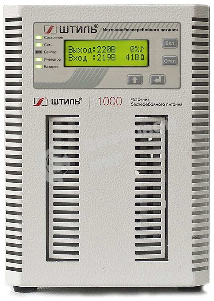 Источник бесперебойного питания Штиль ST1101SL 1кВА, On-line, напольное исполнение,со встроенными АБ