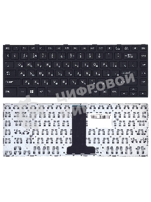 Клавиатура для ноутбука Toshiba Satellite C40-B черная с рамкой