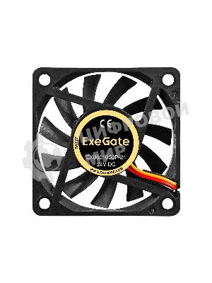 Вентилятор для корпуса ExeGate EX06010S3P-24 черный, 60 мм, 3000 об/мин, 24.1 дБ, 3 pin