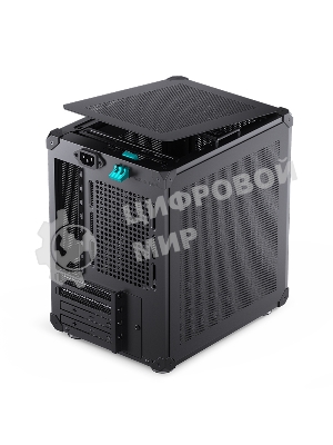 Компьютерный корпус JONSBO C6-ITX Black ITX без БП, боковая панель из закаленного стекла, mini-ITX, черный
