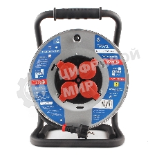 Удл. на мет. катушке “Power Cube” IP44 16А 30м резина 3*2,5мм2 4 роз. с/з