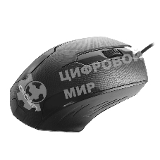 Мышь проводная Crown CMM-100 черный, 1000 dpi, USB, кнопки - 3