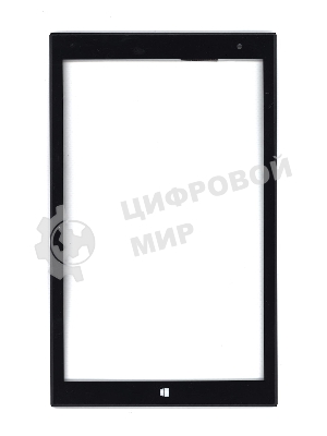 Сенсорное стекло (тачскрин) для Irbis TW46. черное с рамкой