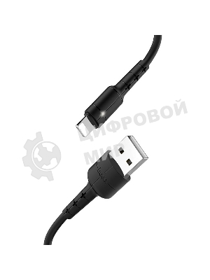 Кабель HOCO USB X25 Soarer для Lightning, 2А, 1 м, черный