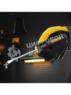 Отвертка Denzel SL6x100 мм, S2, 3к рукоятка