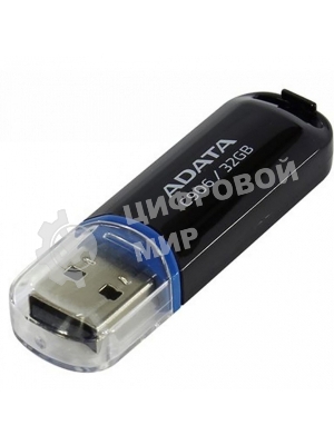 Флешка USB ADATA C906 (AC906-32G-RBK), 32Gb, USB 2.0, R/W 15/5, черный/синий