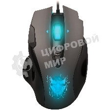 Мышь проводная Qumo Devastator M12 серый, 3200 dpi, USB, кнопки - 8