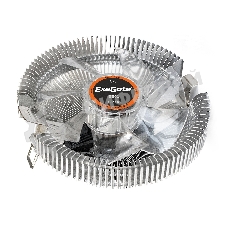 Кулер для процессора ExeGate EE90 серебристый, 90 мм, алюминий, 2200 об/мин, 22 дБ, 3 pin, 75 Вт, 45 мм