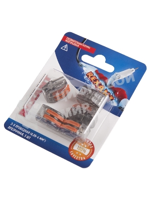 Соединительная клемма многоразовая Rexant 2-х проводная, прозрачная (0,08-4 мм²), (5 шт.)