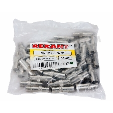 Разъем гнездо TV никель обжим Rexant