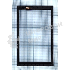 Сенсорное стекло (тачскрин) для Irbis TW46. черное с рамкой